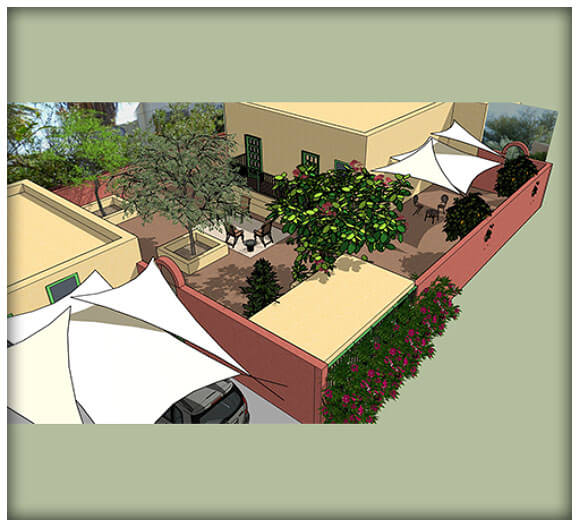 Tucson Landscape Design Hartenstein SketchUp
